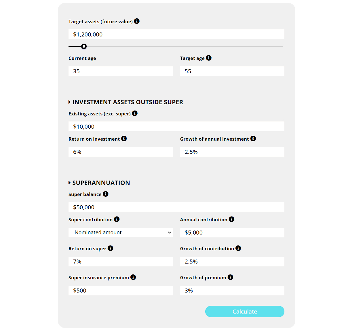 Required Investment Calculator Image
